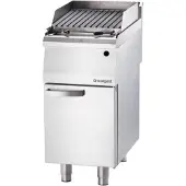 Stalgast Gas-Lavastein-Grill als Standgerät, Serie 700 ND mit V-Rost, 400x700x850 mm