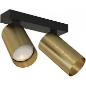 Licht-Erlebnisse Deckenstrahler Messing Schwarz GU10 Messing massiv Metall Modern Deckenspot Küche