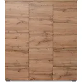 Die Möbelfundgrube Highboard mit Schubladen - Honig Eiche 116 cm - IMAGE
