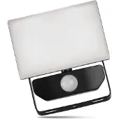 Emos - LED-Strahler Tambo mit Bewegungsmelder - dünnes Aluminium Flutlicht - wasserdicht - neutralweiß - 1000 lm - 10 W - für Außen - schwarz, ZS2912