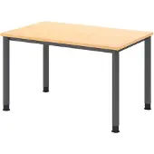 Hammerbacher Schreibtisch 4Fuss-rd.120x80cm Ahorn/Graphit