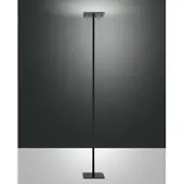 FABAS LUCE Ideal - Verstellbare schwarze LED-Stehleuchte aus Metall, H. 180 cm, - Integriertes 35-W-LED-Licht, CCT (3000 K, 4000 K, 5000 K, 6000 K)