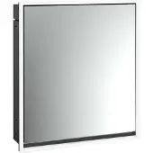 Emco loft Lichtspiegelschrank, 600mm, Unterputzmodell, schwarz/spiegel, 979813301