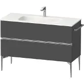 Duravit Sivida Waschtischunterbau, 2 Schubkästen, Griffleiste chrom, 1210x477x592mm, zu Sivida, SV4653010490000