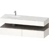 Duravit Einbauwaschtisch-Möbel-Set Qatego 160x50x60cm, Kon-WTU, B, B l, ba m/we g