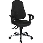 Topstar Bürostuhl Support Syncro Deluxe, 8559U G22 Stoff anthrazit, Gestell chrom