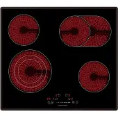 Wolkenstein WEB-C4-3KBG, Schwarz, Integriert, 59.2 cm, Keramik, Glaskeramik, 4 Zone(n)