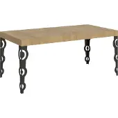 Itamoby Ausziehbarer Tisch 90x180/440 cm Gestell Karamay Eiche Natur Anthrazit