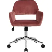 CALICOSY - Verstellbarer Bürostuhl aus Velour - Ross