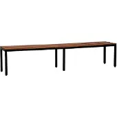 Gürkan Garderobenbank 107257 schwarz, buche Holz 160,0 cm