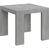 Itamoby Ausziehbarer Tisch 90x90/246 cm Roxell Cemento