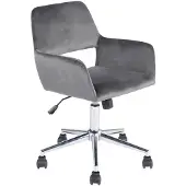 CALICOSY - Verstellbarer Bürostuhl aus Velour - Ross