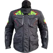 MUGENRACE Mars Schwarze Neon Wasserdichte Textiljacke Größe 4XL