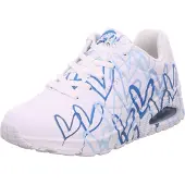 SKECHERS 155507 Uno Spread The Love - Damen Sneaker - WBL-Weiß, Größe:38 EU