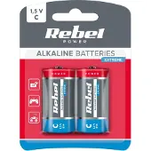Rebel 2x Extreme LR14 R14 C Alkaline Batterie
