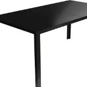 Mojawo Gartentisch Esstisch Outdoor Tisch Glastisch Gartenmöbel 150x80 cm