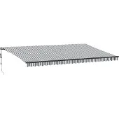 vidaXL Markise Automatisch Anthrazit und Weiß 600x300 cm