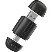 Siltcon 2-in-1 CarPlay Dongle – Wireless Android Auto Adapter, USB-A/USB-C, Schwarz