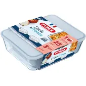 Pyrex Auflaufform Cook & Freeze Rechteckig mit Deckel 24 x 19 cm