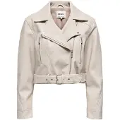 ONLY Lederjacke in Pumice Stone | Gr.: XL