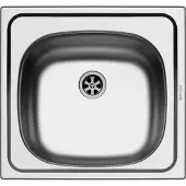 Pyramis Clean & Care Spüle E33 Edelstahl ohne Überlauf / Ausschnitt 445x415 / Edelstahlspüle / Spüle