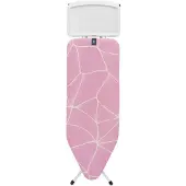 Brabantia Bügelbrett Strijkplank C - mit Dampfstation-Ablage - 124x45 cm - Lilac Waves