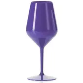 Monouso - Wiederverwendbares Langlebiges Lila Tritan-Weinglas 470ml (6 Stück)