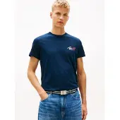 Tommy Hilfiger T-Shirt DM0DM22538 Dunkelblau Slim Fit