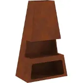 vidaXL Feuerstelle Rostoptik 60 x 35 x 100 cm Wetterfeststahl