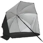 VirtuFit Strandparasol mit Windschirm 160 cm Schwarz