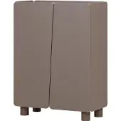 Woood root 2-türen schrank kiefer truffle braun