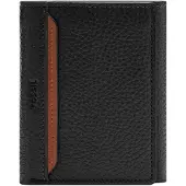 Fossil Geldbörse Huntington Trifold Black schwarz