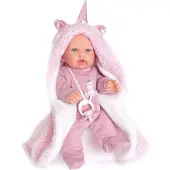 Antonio Juan 12238 PETIT – realistische Puppe mit Geräuschen und weichem Stoffkörper – 27 cm