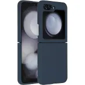 Accezz Samsung Galaxy Z Flip 5 Hülle - Silikon - - Backcover/Für faltbares Smartphone/Soft Case - Dunkelblau