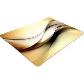Decormat Stuhlunterlage Bürostuhlunterlage 120 cm x 90 cm Bodenmatte Bürostuhlunterlage - Beige