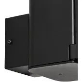LINDBY Außenwandleuchte Teyon , dimmbar, schwarz, Aluminium, Modern, Wandleuchte außen