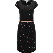 Ragwear Shirtkleid "Lilithe Hearts YOUMODO" Eingrifftaschen Sommerkleid mit Herzchen-Print und Flechtgürtel