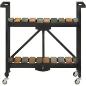 vidaXL Küchenwagen 87x36x81 cm Altholz Massiv