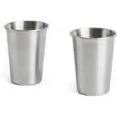 HAY – Outdoor Market Edelstahlbecher Klein – 2er-Set – H10 cm