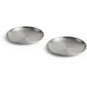 HAY – Outdoor Market Edelstahlteller Klein – 2er-Set – Ø13,5 cm