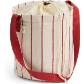 HAY - Outdoor Market Flaschentasche - Mittel - Beige mit Roter Streife