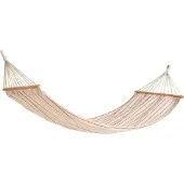 HAY - Outdoor Market Hängematte - Beige mit Roter Streife