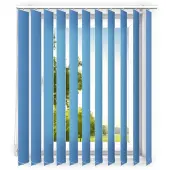Time4blinds , Lamellenvorhang, Vertikaljalousie, Vorhang, Azurblau, 180x200cm