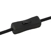 LINDBY Tischleuchte Edion, schwarz, Metall, 45 cm