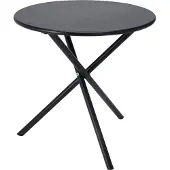 Mojawo Bistrotisch Balkontisch Beistelltisch rund Schwarz Stahl Ø48xH48cm