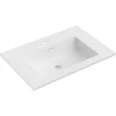 Mexen Otis Einbaubecken 71 x 46,5 cm, weiß matt - 25187001