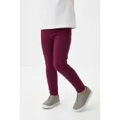 Happy girls Leggings , Mädchen, Gr. 110, N-Gr, lila (berry), Strick, Obermaterial: 60% Polyester, 35% Baumwolle, 5% Elasthan, unifarben, eng knöchellang, Hosen Leggings, wärmend und elastisch