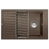 BLANCO Elon XL 6 - Silgranitspüle, 780x500 mm, Kaffee 524853