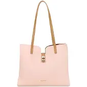 Gallantry Paris Gallantry, Damen Shopper mit goldenem Metallverschluss und langen Henkeln, Rosa