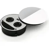 Wipo SMILE Doppelsteckdose USB in WEISS / Tischsteckdose / Steckdose / Doppel-Steckdose